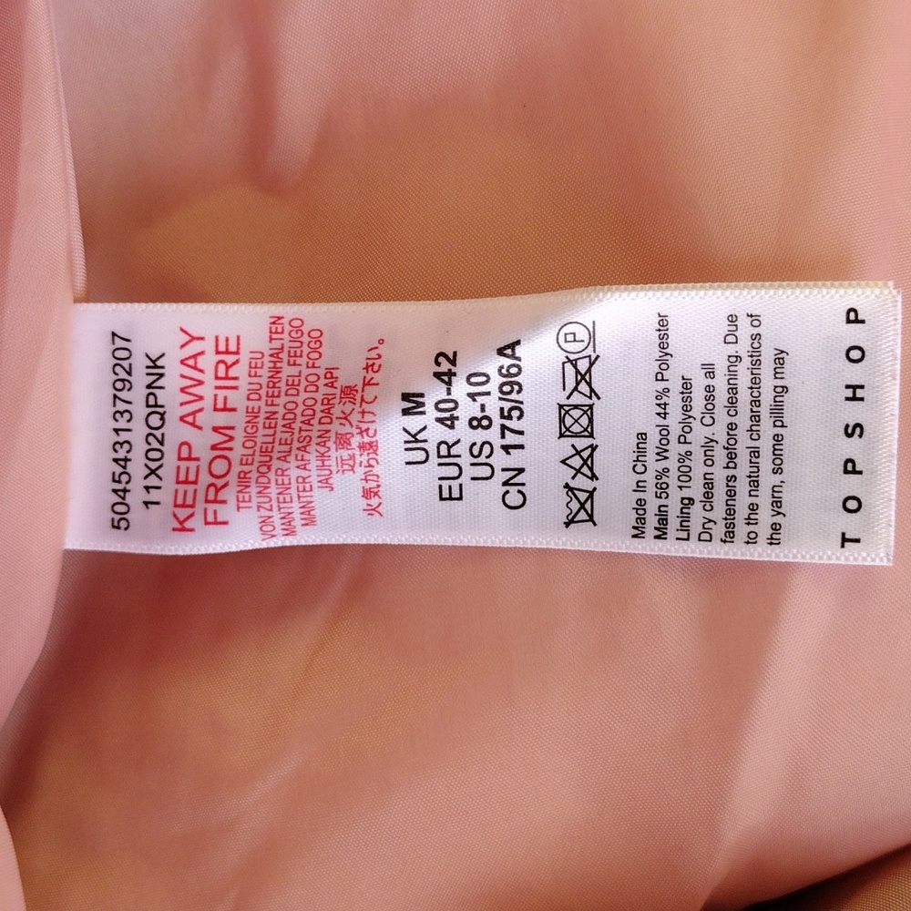 Topshop Pink Teddy Jacket with Hood M - Picture 8 of 11